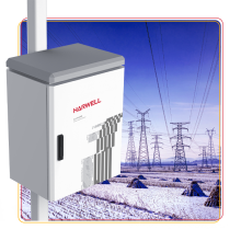 Harwell Outdoor Pole Mount Edelstahl Metall -Elektrokabinet